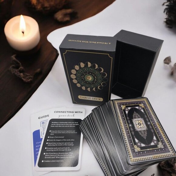 Classic Tarot Deck – 78 Beginner-Friendly Cards with Keywords & Meanings | NWT - Picture 1 of 7